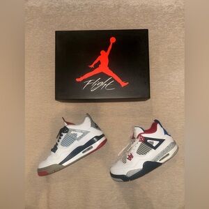 Jordan Air 4 Retro GS Box in Black and Gray